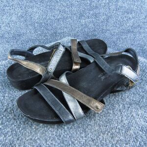 Walking Cradles Women's Metallics Ankle Strap Silver Leather‎ Size 9N Used 2025